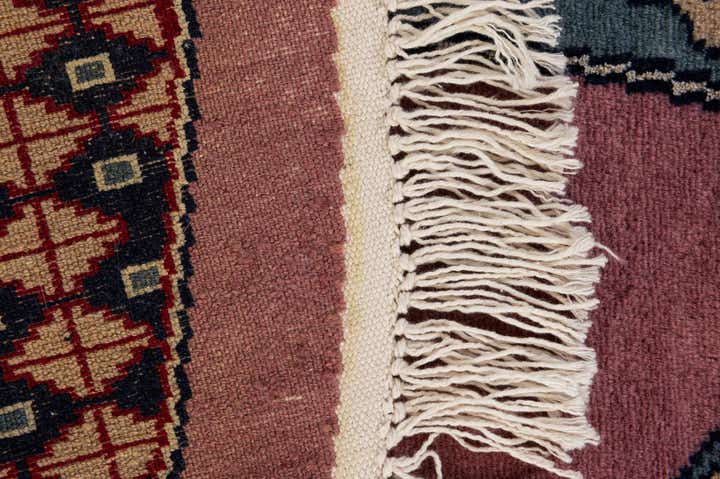 6' x 6' 1 Hand Knotted Bokhara Oriental Wool Round Rug