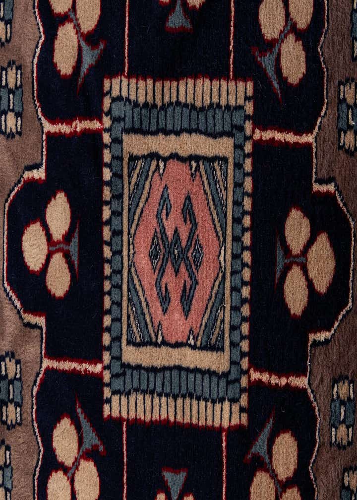 6' x 6' 1 Hand Knotted Bokhara Oriental Wool Round Rug