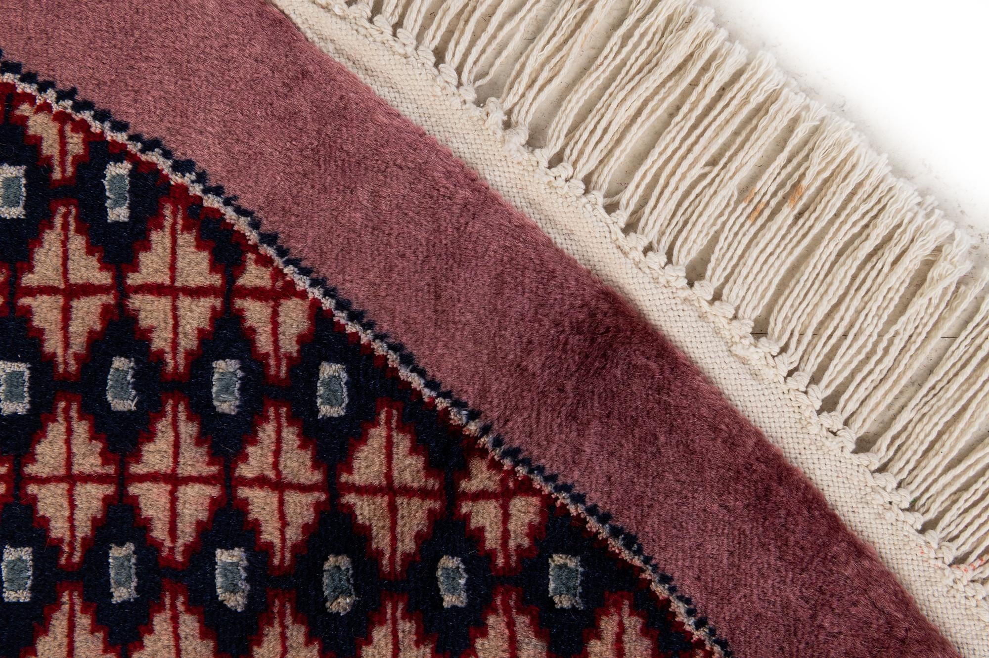 6' x 6' 1 Hand Knotted Bokhara Oriental Wool Round Rug