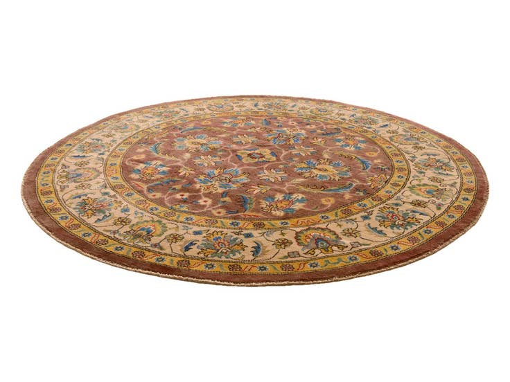 Detail image of 6' 7 x 6' 7 Hand Knotted Kazak Round Rug