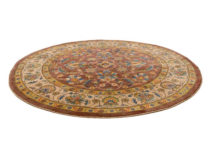 Detail image of 6' 7 x 6' 7 Hand Knotted Kazak Round Rug