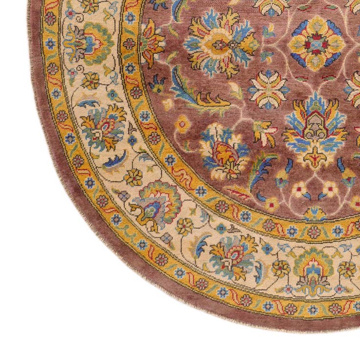 Detail image of 6' 7 x 6' 7 Hand Knotted Kazak Round Rug