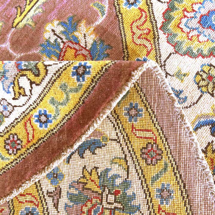 6' 7 x 6' 7 Hand Knotted Kazak Round Rug