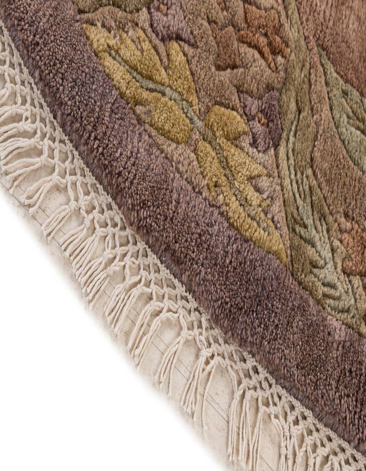 Detail image of 6' 6 x 6' 7  Hand Knotted Nepal Wool Round Rug