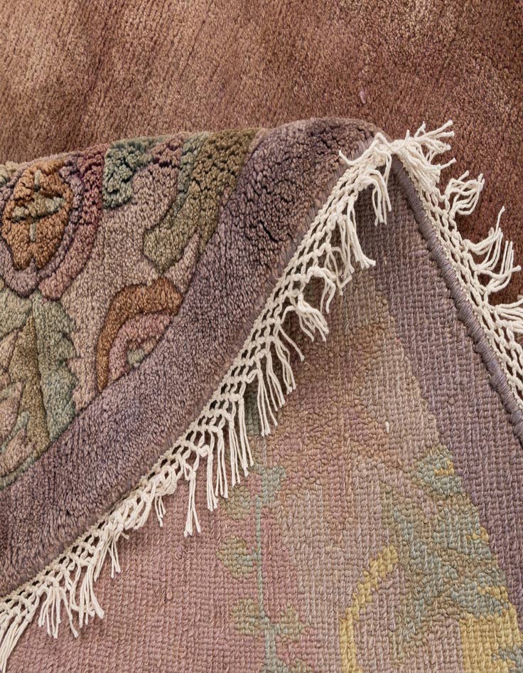 Detail image of 6' 6 x 6' 7  Hand Knotted Nepal Wool Round Rug