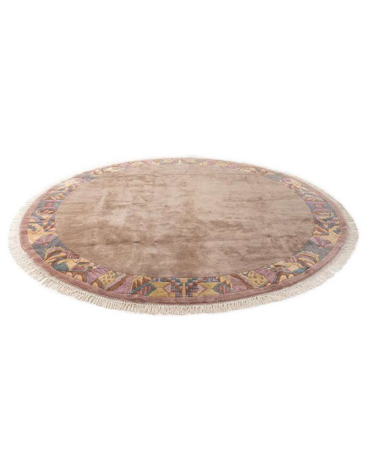 9' 11 x 9' 11 Hand Knotted Tibet Wool Round Rug