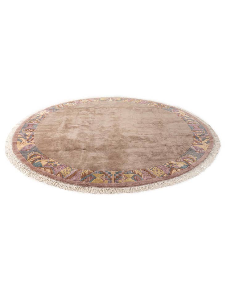 Detail image of 9' 11 x 9' 11 Hand Knotted Tibet Wool Round Rug