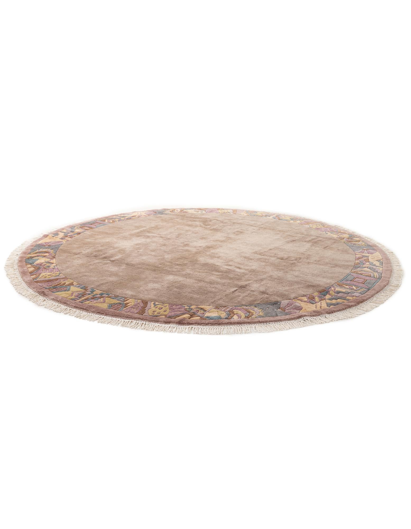 9' 11 x 9' 11 Hand Knotted Tibet Wool Round Rug