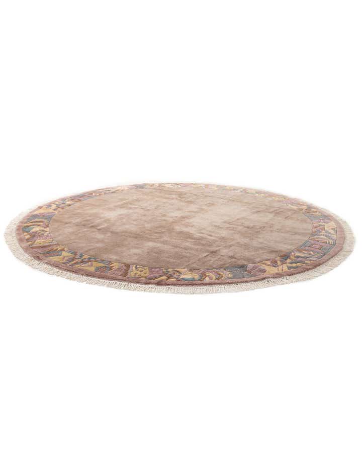 9' 11 x 9' 11 Hand Knotted Tibet Wool Round Rug