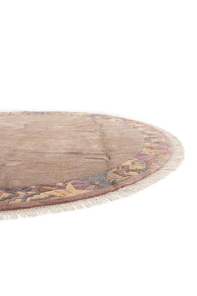 9' 11 x 9' 11 Hand Knotted Tibet Wool Round Rug