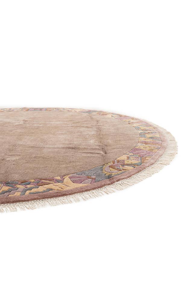 Detail image of 9' 11 x 9' 11 Hand Knotted Tibet Wool Round Rug