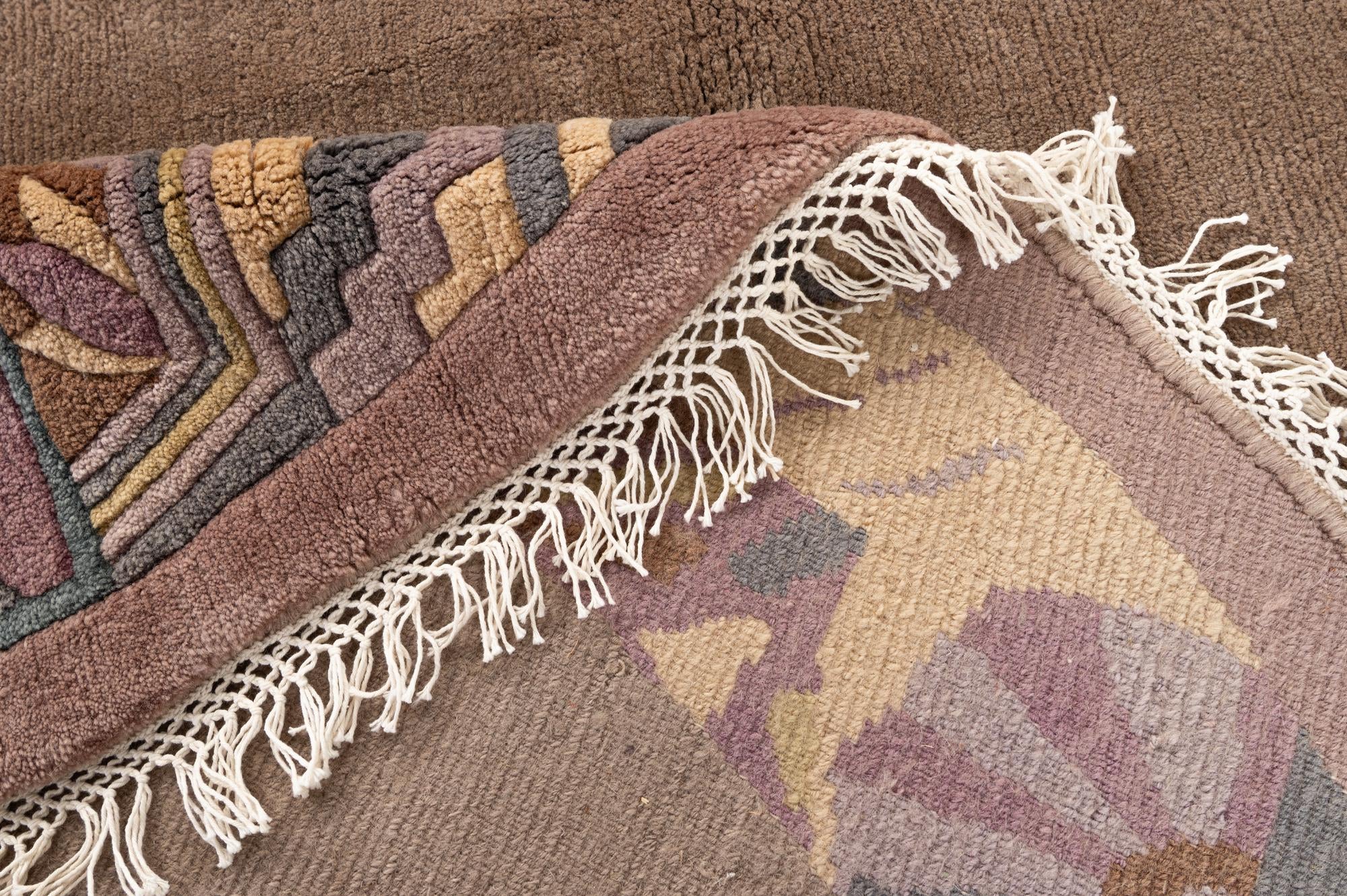 9' 11 x 9' 11 Hand Knotted Tibet Wool Round Rug