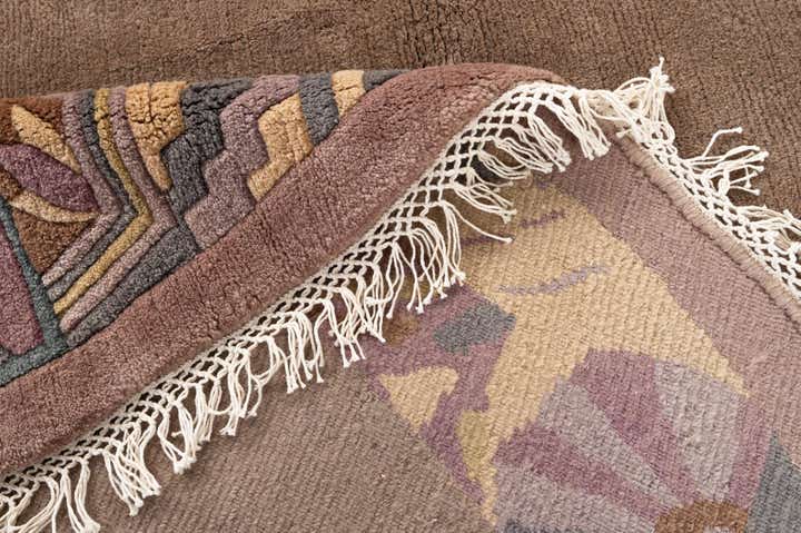 9' 11 x 9' 11 Hand Knotted Tibet Wool Round Rug