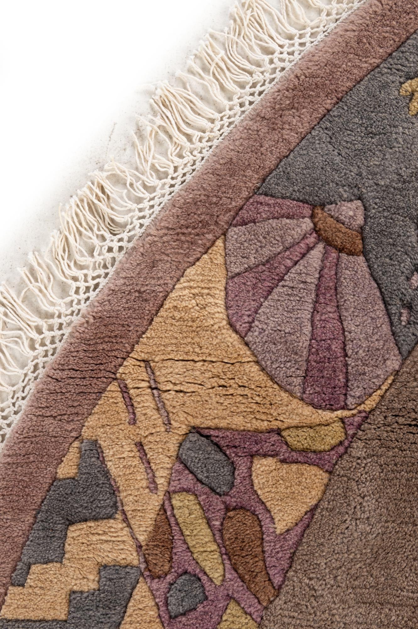 9' 11 x 9' 11 Hand Knotted Tibet Wool Round Rug