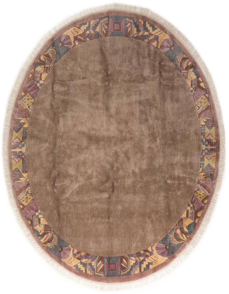 Detail image of 9' 11 x 9' 11 Hand Knotted Tibet Wool Round Rug
