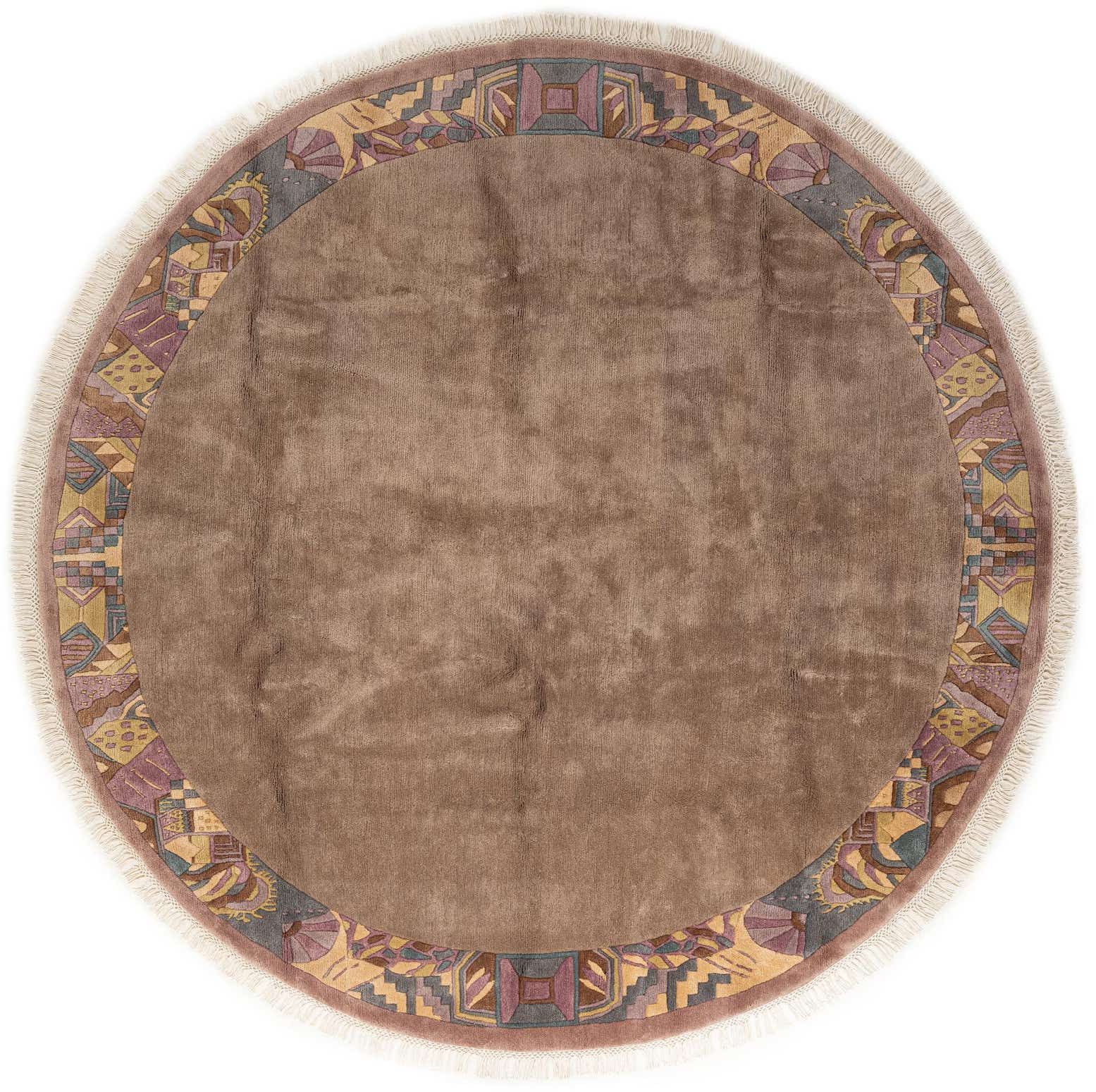 9' 11 x 9' 11 Hand Knotted Tibet Wool Round Rug
