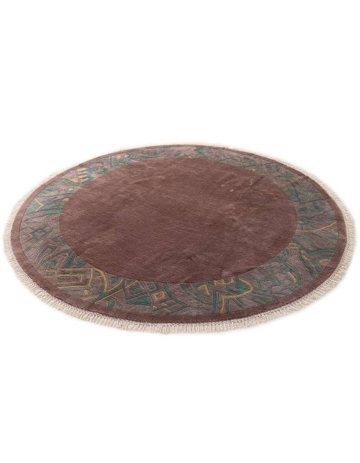 Detail image of 7' 5 x 7' 6  Hand Knotted Tibet Wool Round Rug