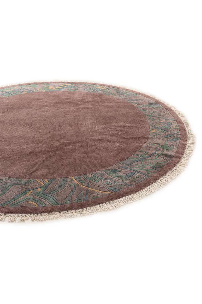 7' 5 x 7' 6 Hand Knotted Tibet Wool Round Rug