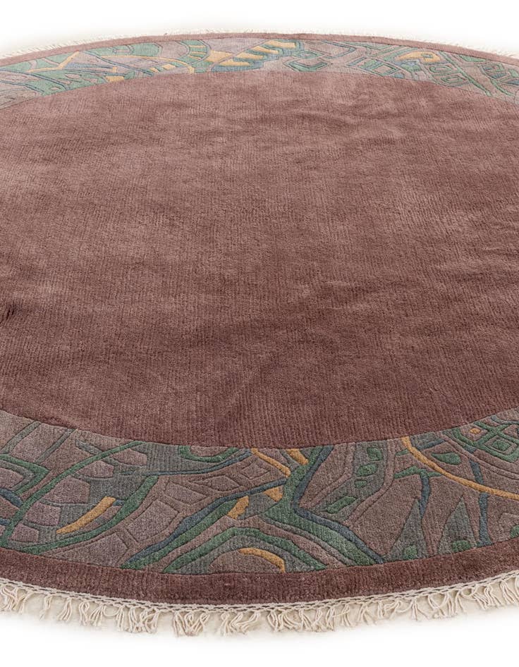 Detail image of 7' 5 x 7' 6  Hand Knotted Tibet Wool Round Rug