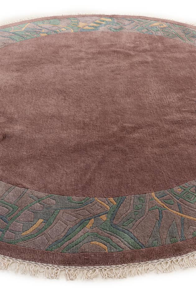 Detail image of 7' 5 x 7' 6 Hand Knotted Tibet Wool Round Rug