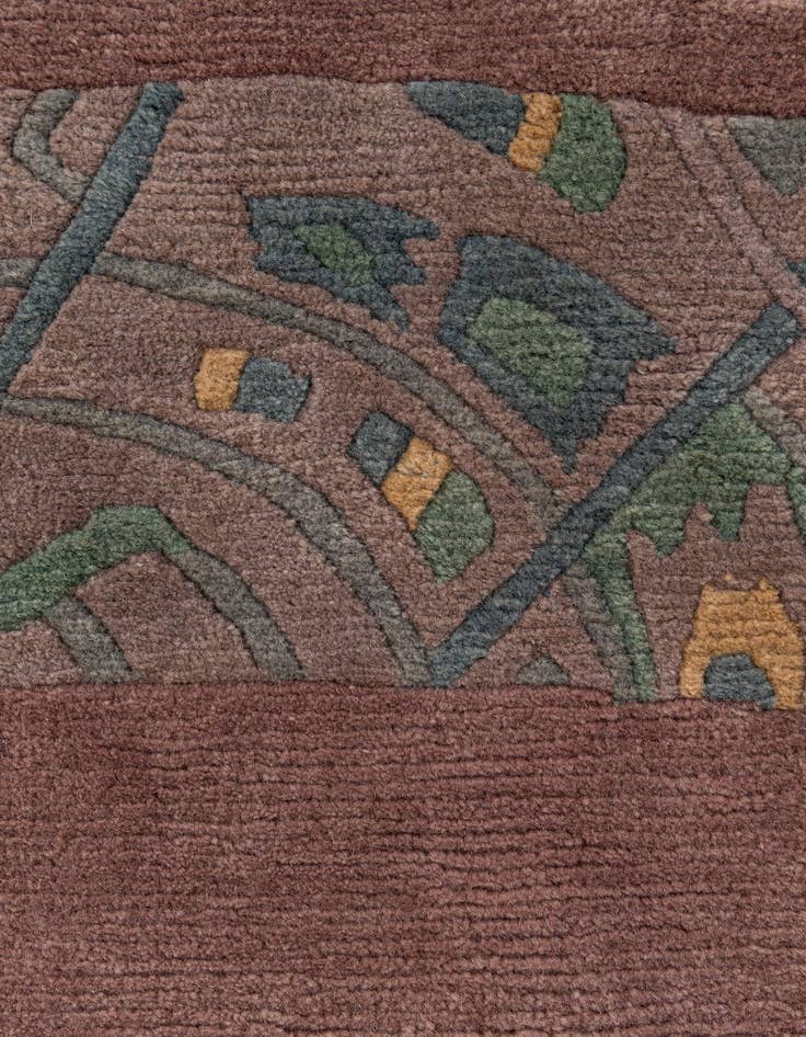 Detail image of 7' 5 x 7' 6  Hand Knotted Tibet Wool Round Rug