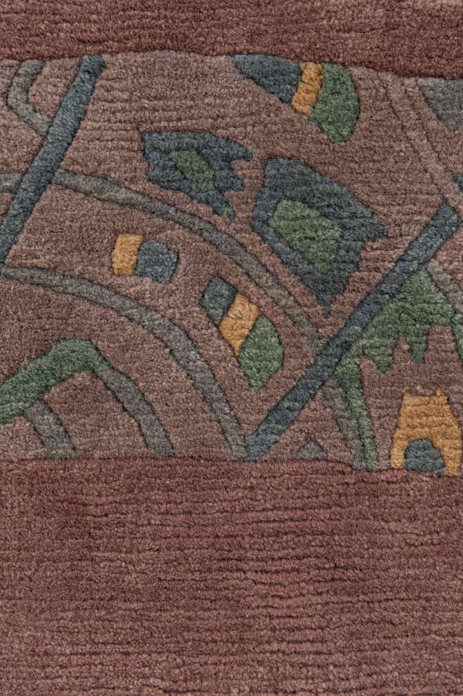 7' 5 x 7' 6 Hand Knotted Tibet Wool Round Rug
