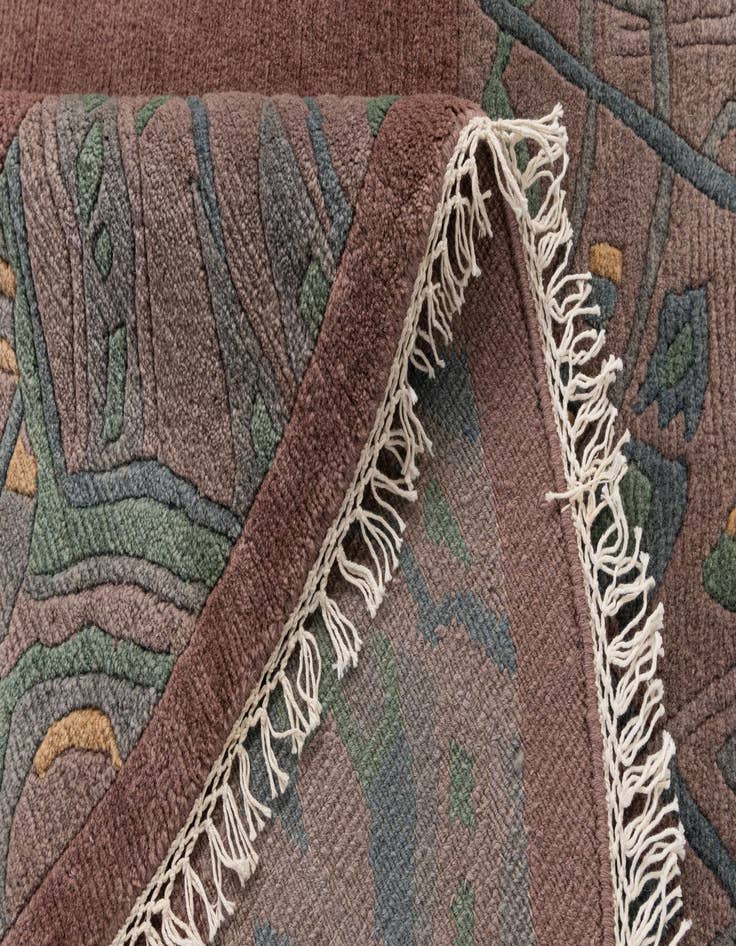 Detail image of 7' 5 x 7' 6  Hand Knotted Tibet Wool Round Rug