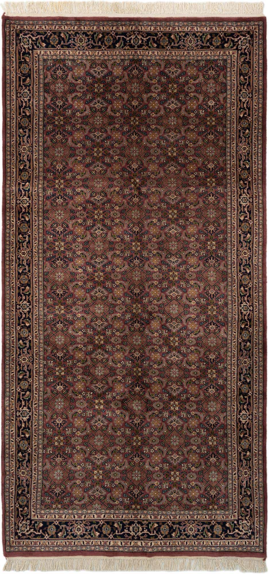 5' x 10' 4 Hand Knotted Bidjar Wool Runner Rug