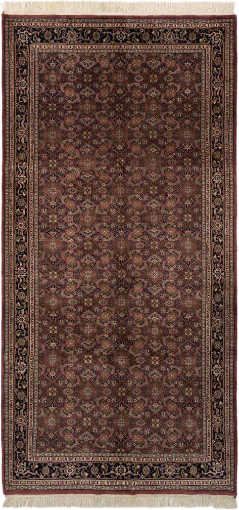 5' x 10' 4 Hand Knotted Bidjar Wool Runner Rug