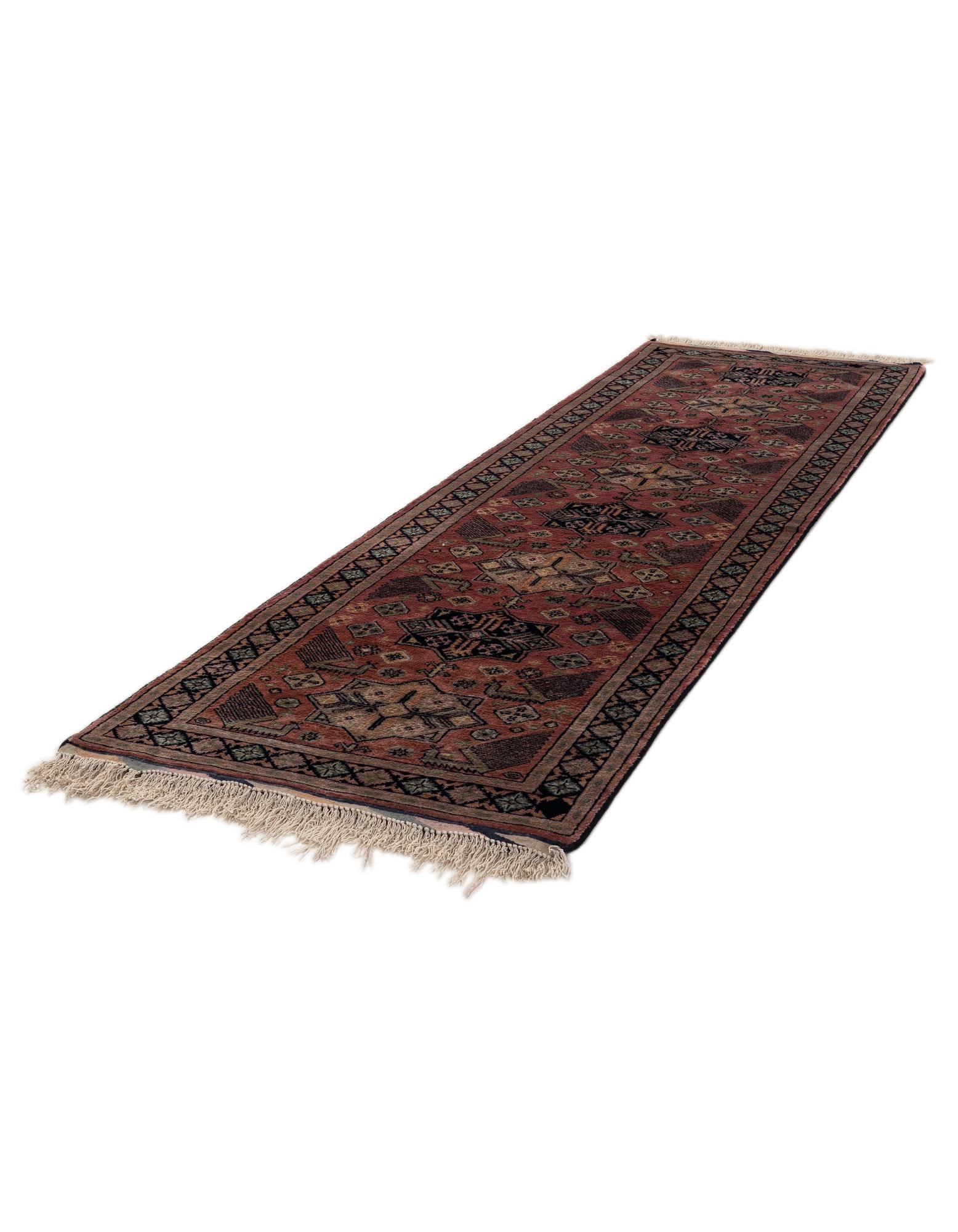 2' 9 x 9' 9 Hand Knotted Bokhara Oriental Wool Runner Rug