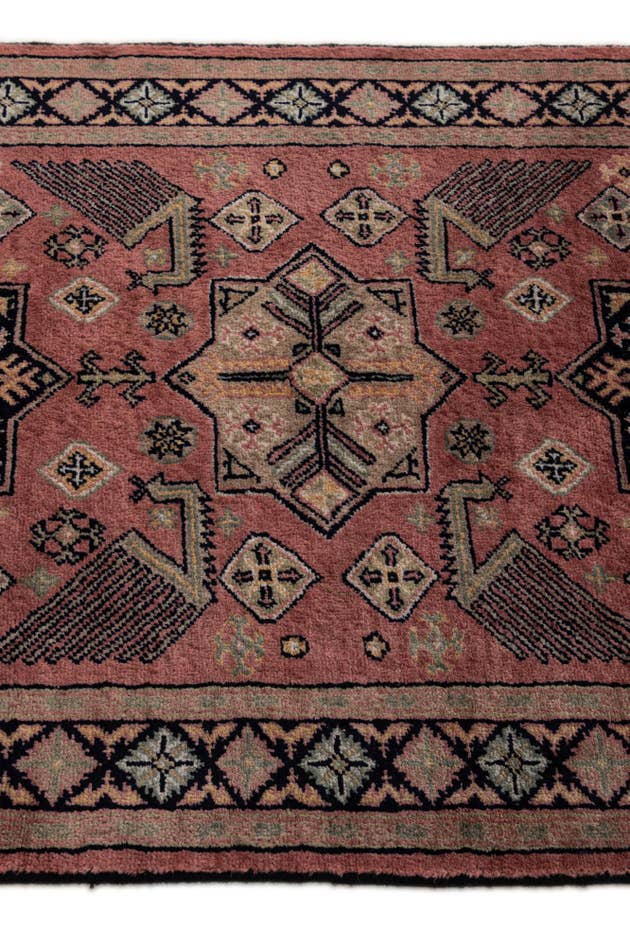 Detail image of 2' 9 x 9' 9 Hand Knotted Bokhara Oriental Wool Runner Rug