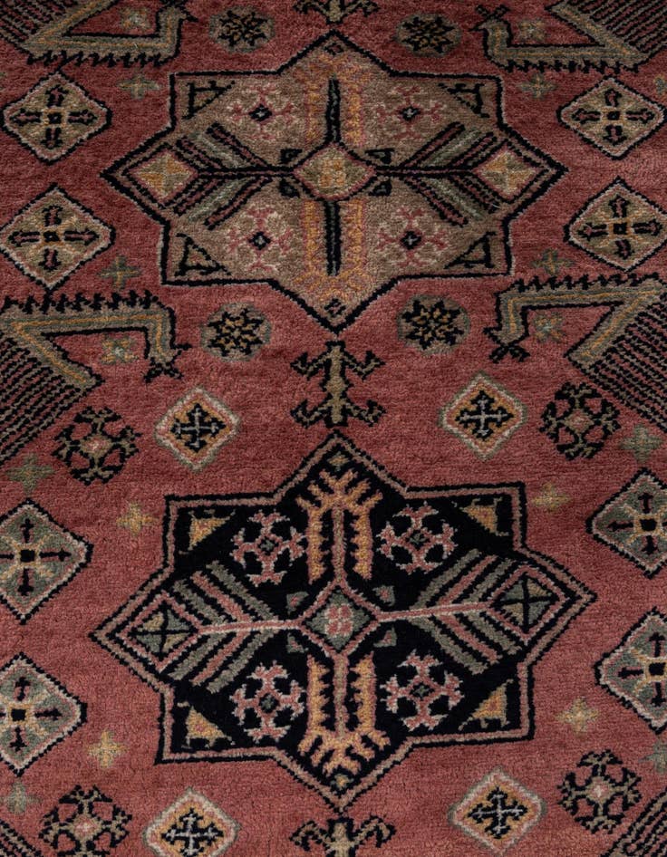 Detail image of 2' 9 x 9' 9  Hand Knotted Bokhara Oriental Wool Runner Rug