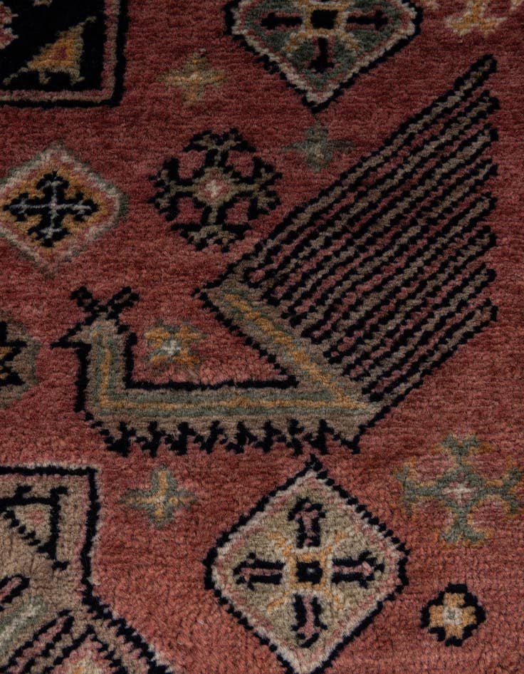 Detail image of 2' 9 x 9' 9  Hand Knotted Bokhara Oriental Wool Runner Rug