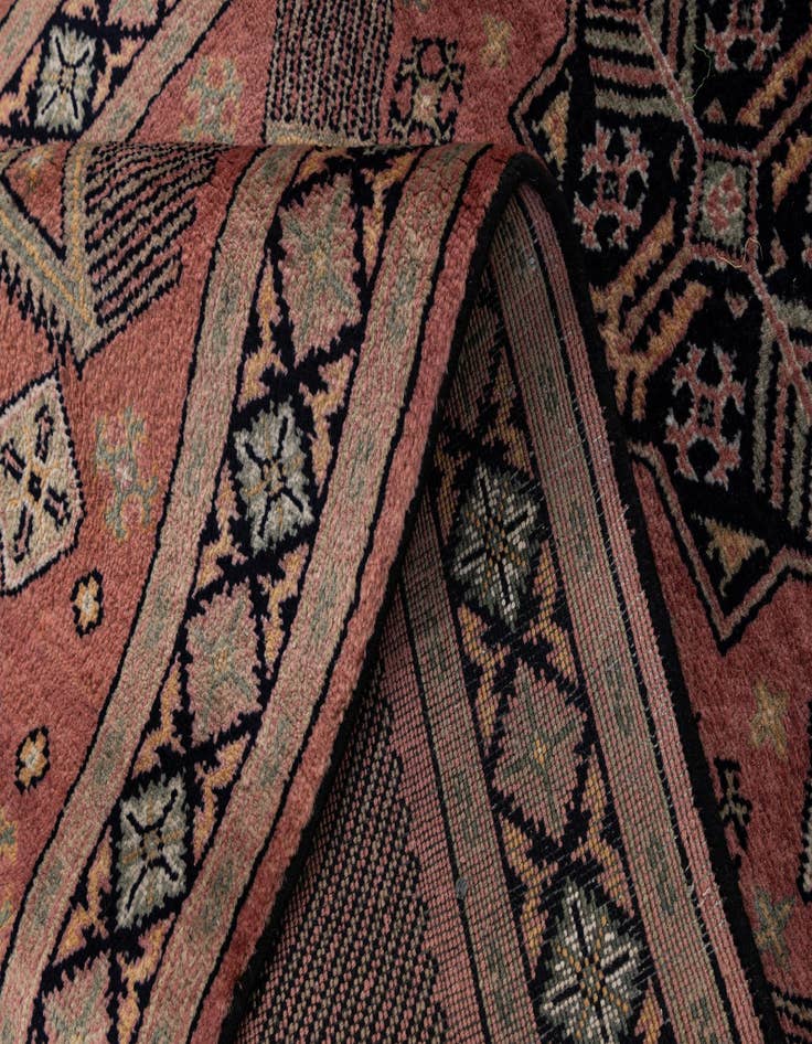 Detail image of 2' 9 x 9' 9  Hand Knotted Bokhara Oriental Wool Runner Rug