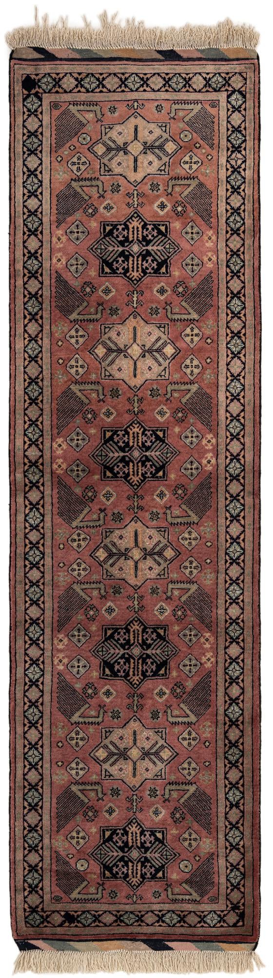 2' 9 x 9' 9  Hand Knotted Bokhara Oriental Wool Runner Rug