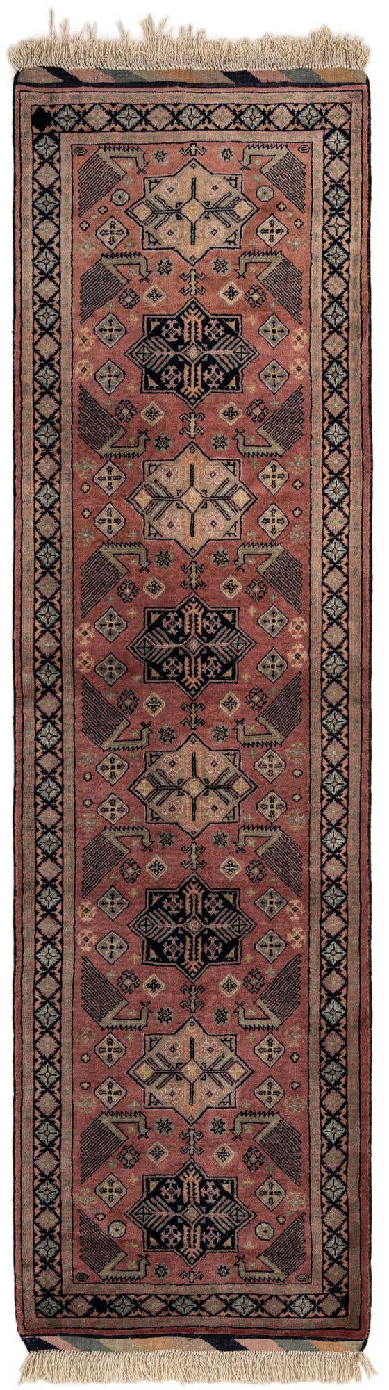 2' 9 x 9' 9 Hand Knotted Bokhara Oriental Wool Runner Rug