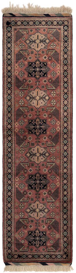 Detail image of 2' 9 x 9' 9 Hand Knotted Bokhara Oriental Wool Runner Rug