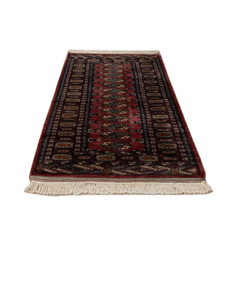 Detail image of 2' 6 x 5' 9  Hand Knotted Bokhara Oriental Wool Runner Rug