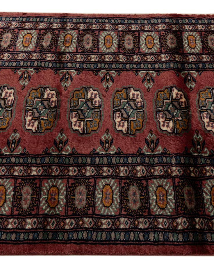 Detail image of 2' 6 x 5' 9  Hand Knotted Bokhara Oriental Wool Runner Rug