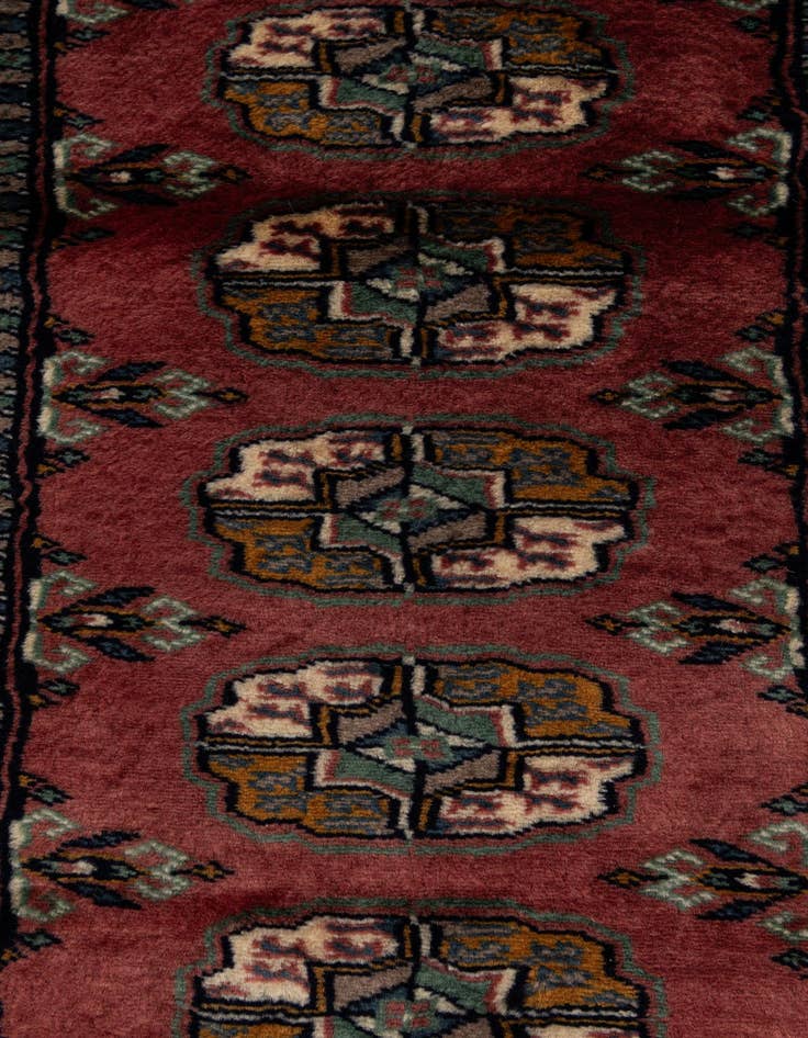 Detail image of 2' 6 x 5' 9  Hand Knotted Bokhara Oriental Wool Runner Rug