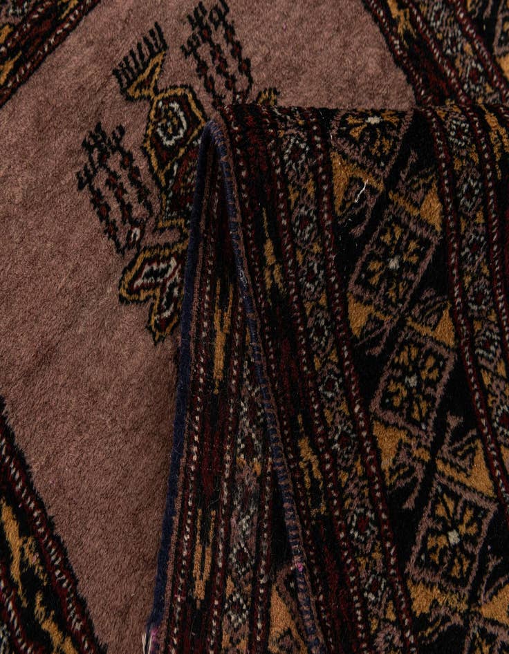 Detail image of 2' 11 x 11' 6 Hand Knotted Bokhara Wool Runner Rug