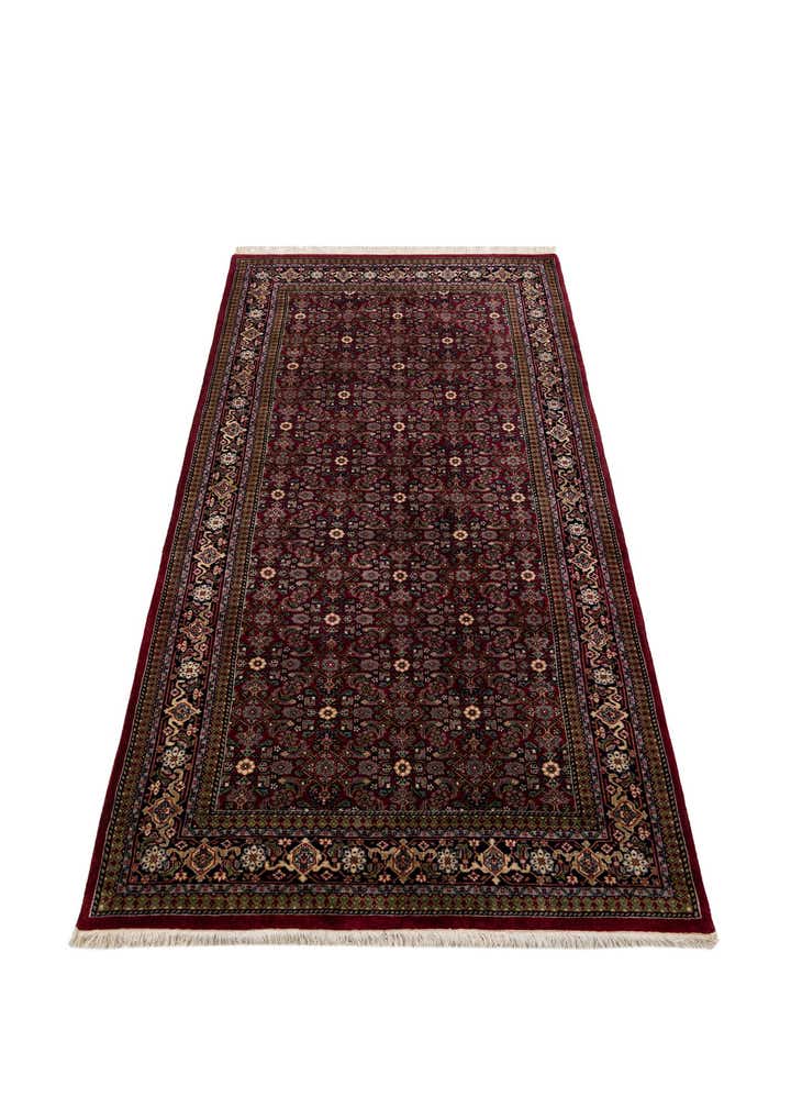 5' 4 x 10' 5 Hand Knotted Farahan Wool Runner Rug