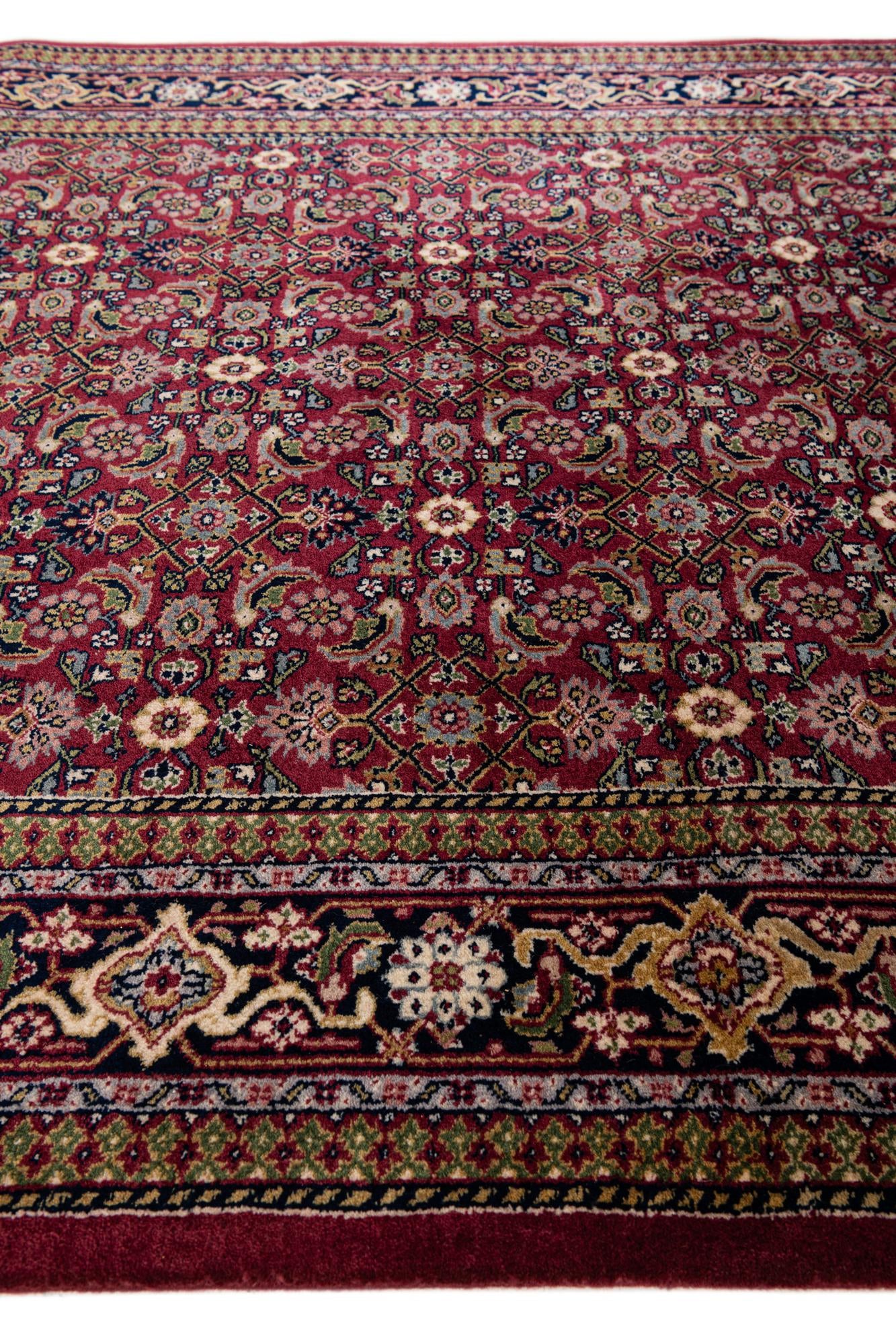 5' 4 x 10' 5 Hand Knotted Farahan Wool Runner Rug