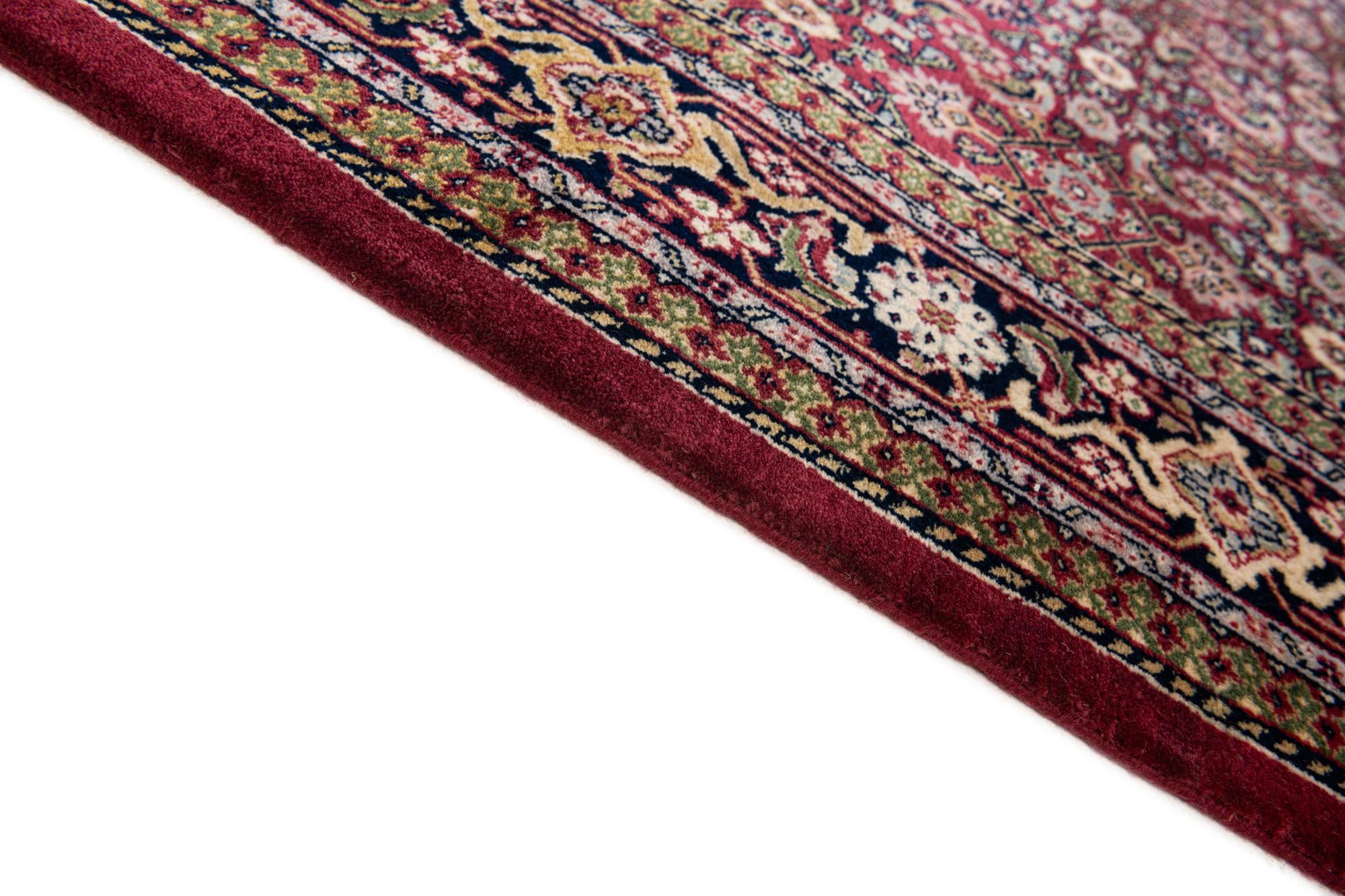 5' 4 x 10' 5 Hand Knotted Farahan Wool Runner Rug