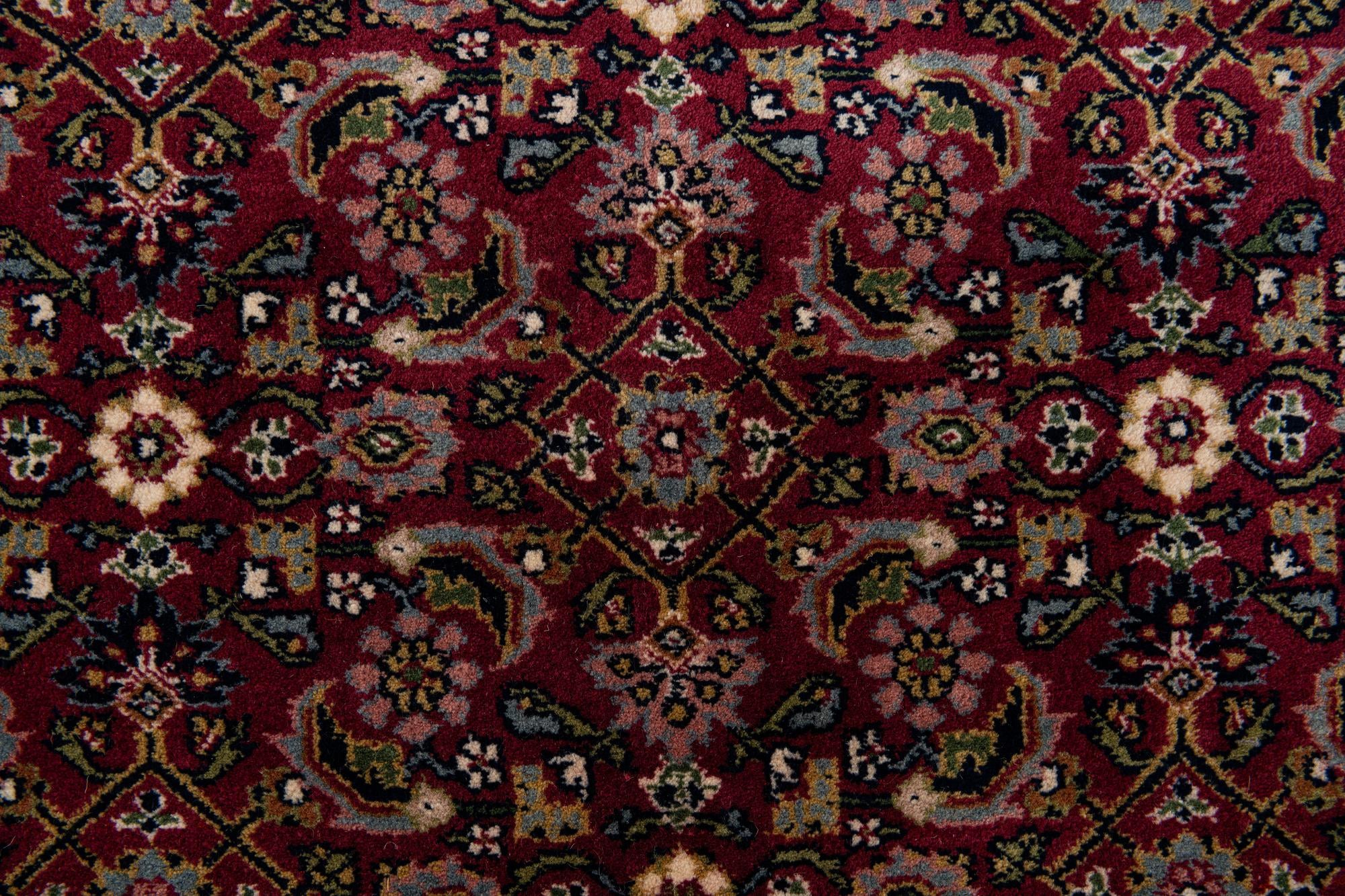 5' 4 x 10' 5 Hand Knotted Farahan Wool Runner Rug
