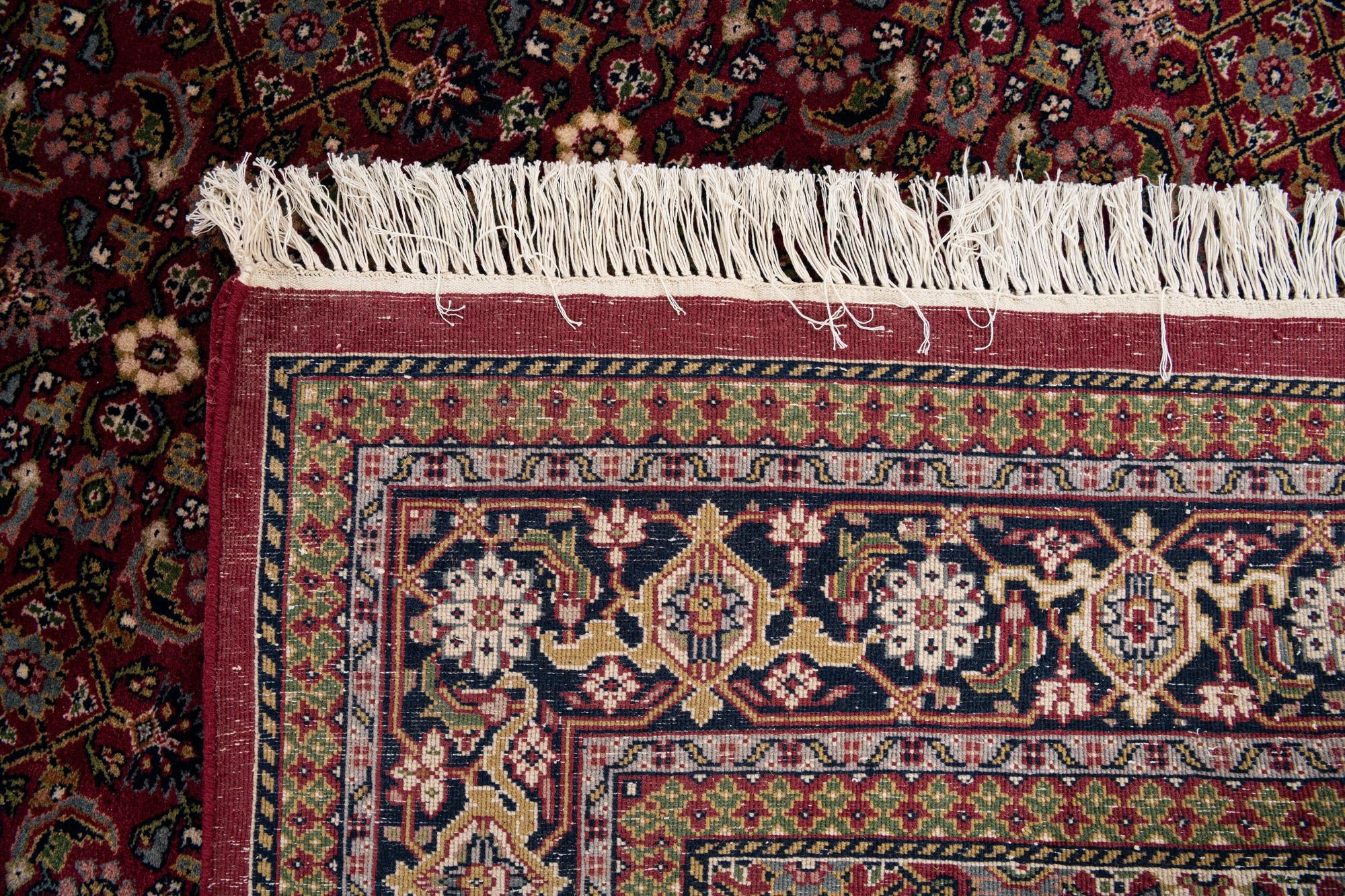 5' 4 x 10' 5 Hand Knotted Farahan Wool Runner Rug