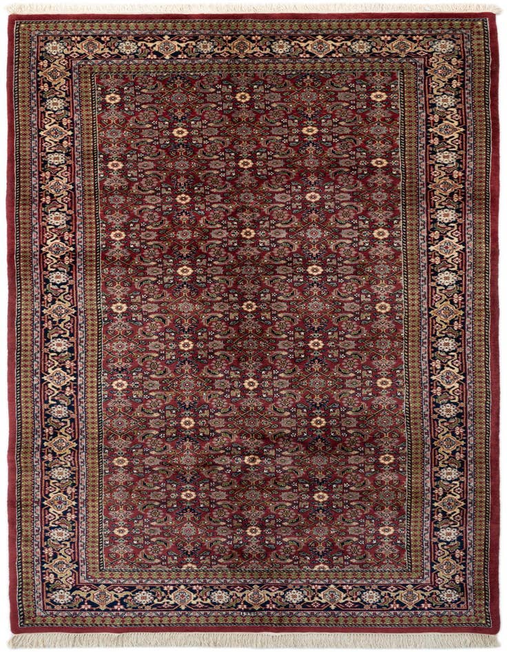 Detail image of 5' 4 x 10' 5 Hand Knotted Farahan Wool Runner Rug