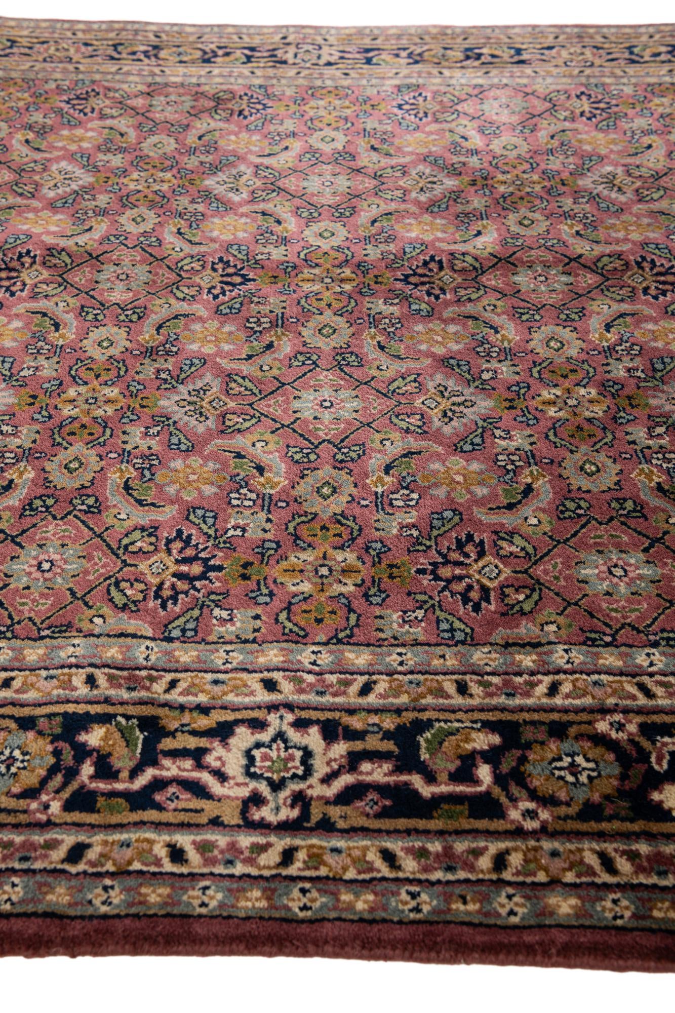5' 1 x 10' 4 Hand Knotted Farahan Wool Runner Rug