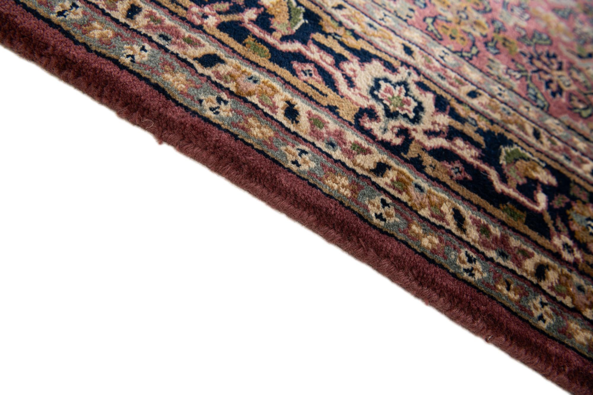 5' 1 x 10' 4 Hand Knotted Farahan Wool Runner Rug