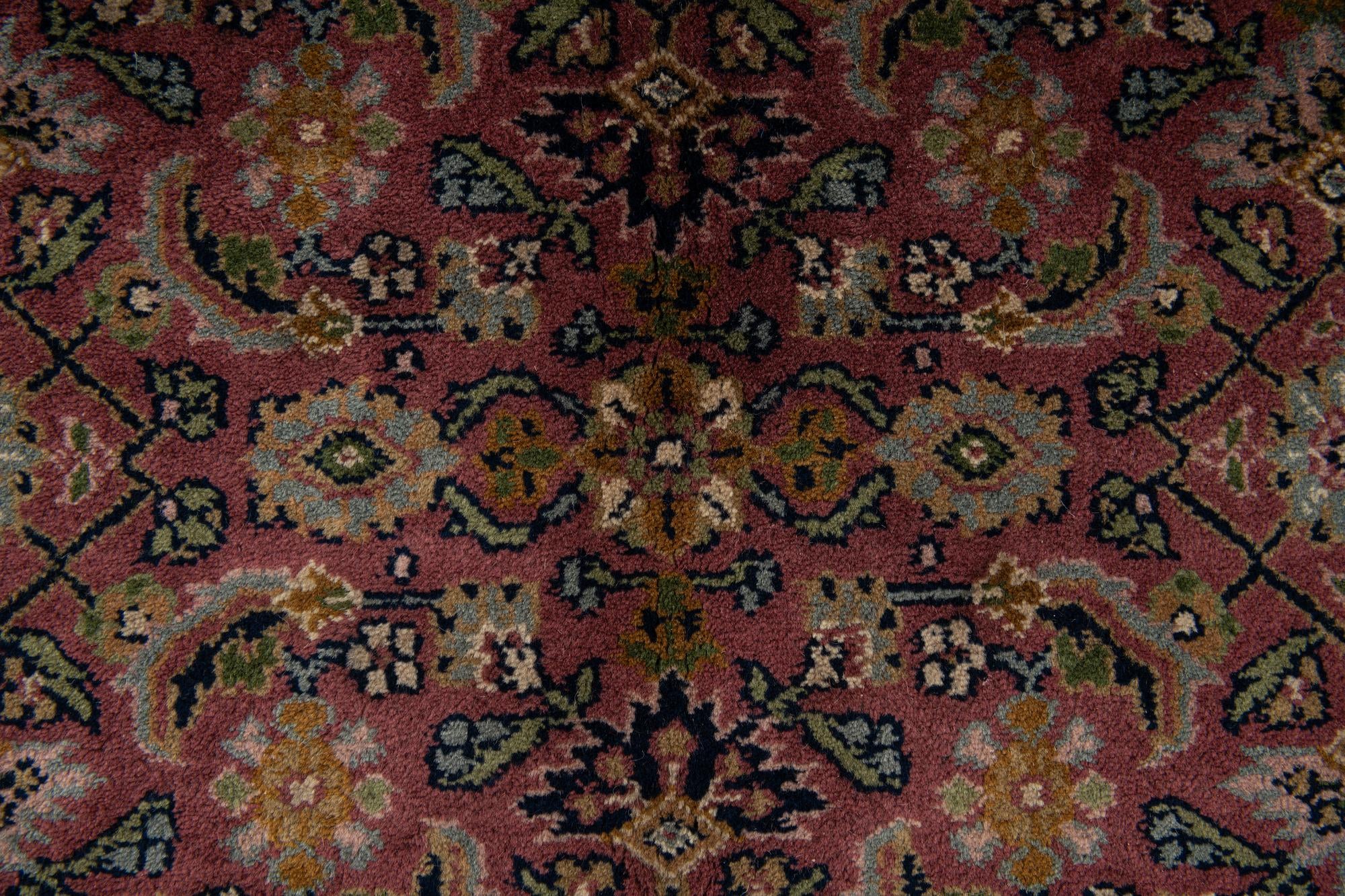 5' 1 x 10' 4 Hand Knotted Farahan Wool Runner Rug